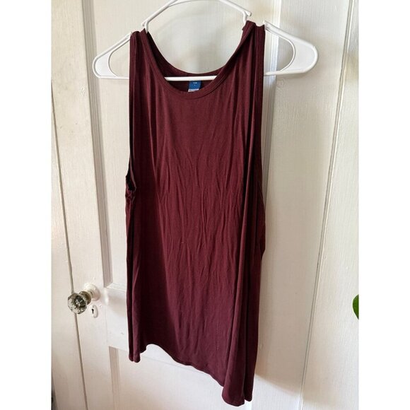 Old Navy Luxe women’s size large maroon dress - Picture 2 of 9